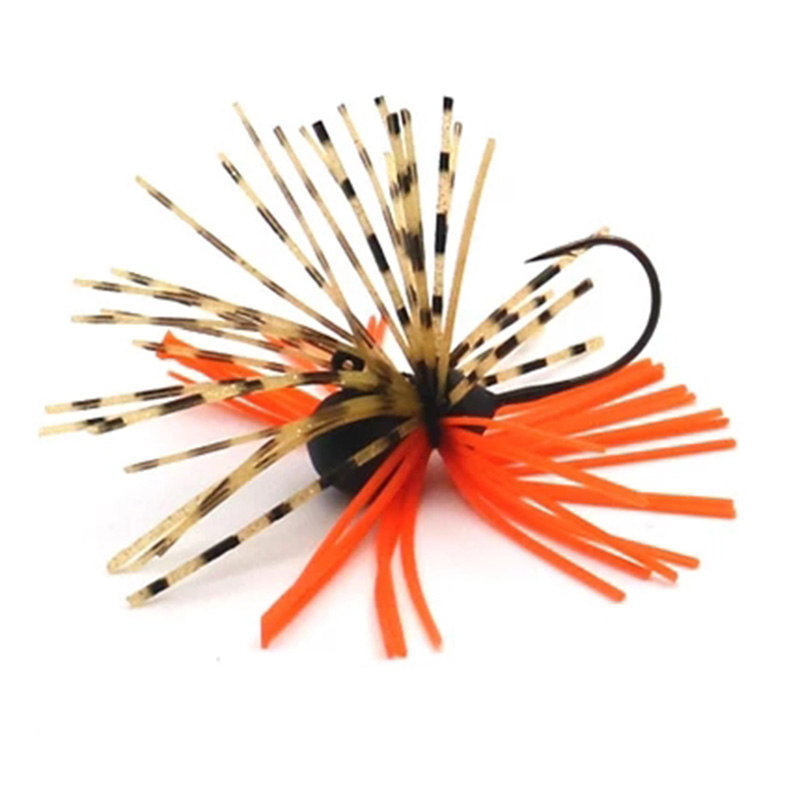 Fishing Lure Soft Plastic - 1 個 3.5 グラム 5.2 グラムシリコーンジグヘッドフックソフトルアーワームフックミニスカートフックスピナー釣りルアー釣具