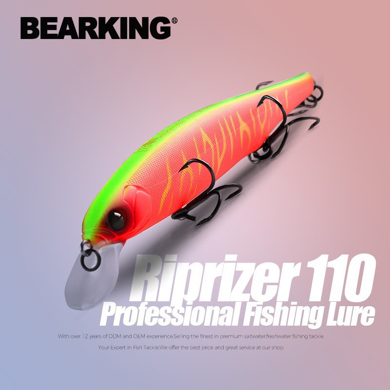 Fishing Lure Jerkbait - ベアリング-鯉釣り用の人工餌,ルアー,ジャーキングベイト,ダイビング,1.5mウォブラー,110, 11cm, 15g,最高の価格