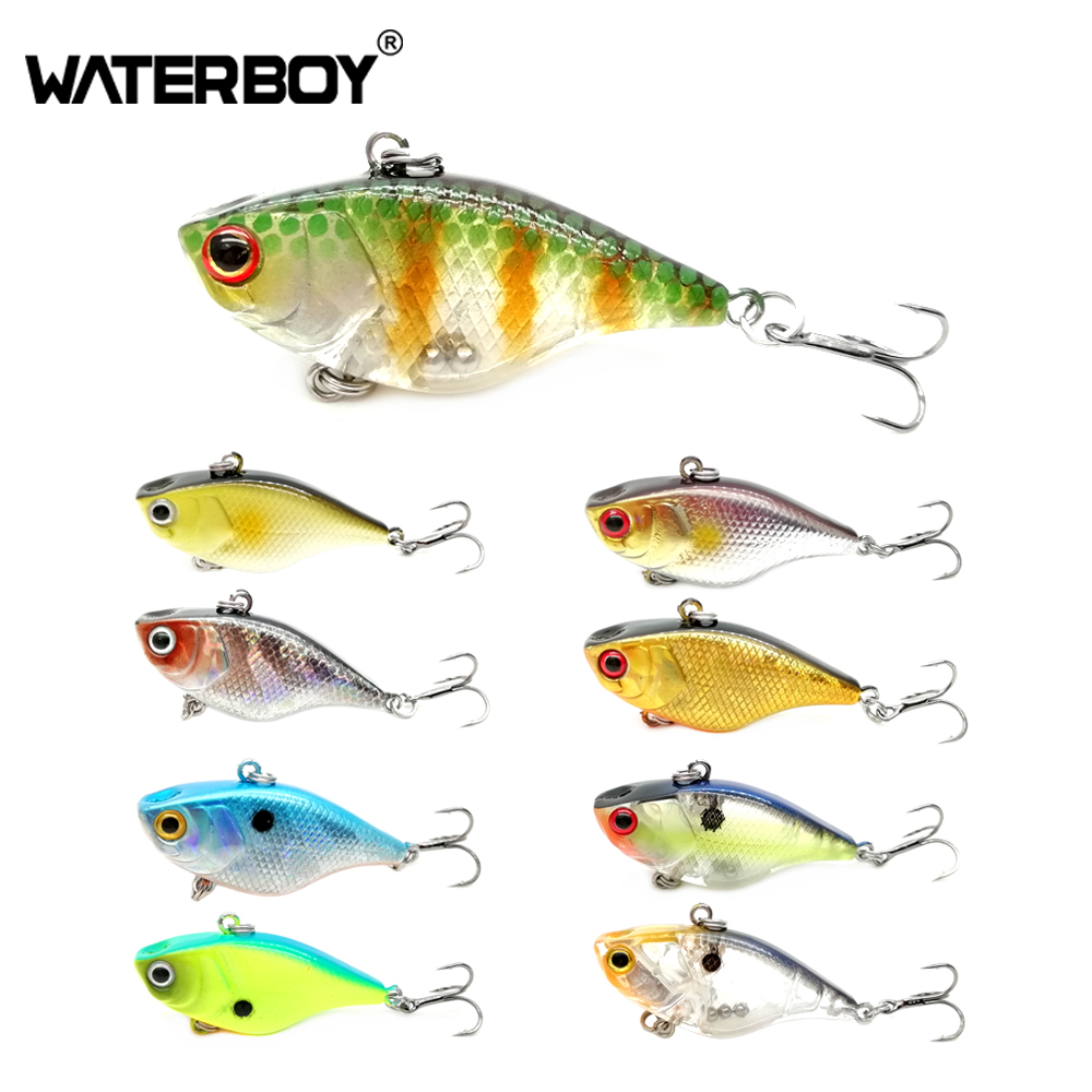 Fishing Lure Jerkbait - Waterboy 1個4センチメートル4.6グラムミニvibルアーrattlin vibハード餌ーワブラークランクベイトハードルアーisca人工パーチ