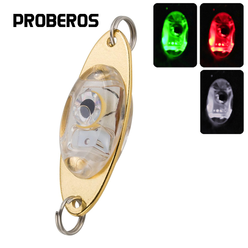 Fishing Lure Spoon - 海での釣り用の深さBEROS-LEDのウォーターライト,マグロのような形をしたダイヤモンドのライト