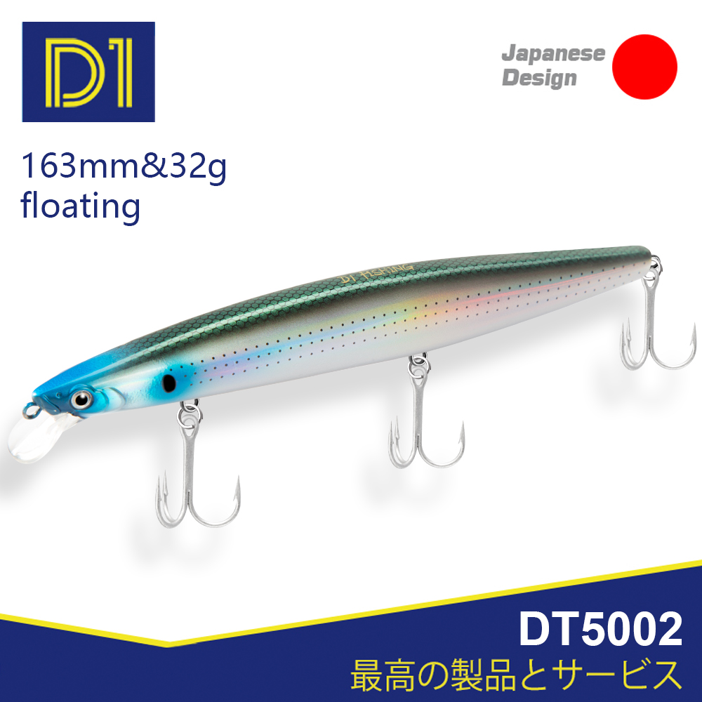 Fishing Lure Buzzbait - 海釣り用のリジッドフローティング人工餌,魚を捕まえるためのルアー,ミノー釣り道具,163mm,32g,t5002