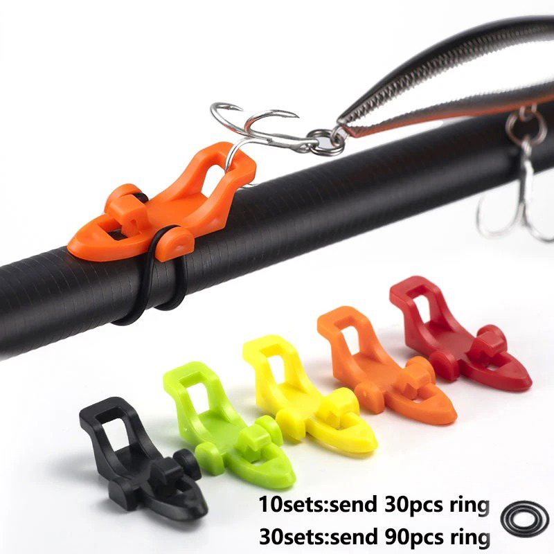 Fishing Lure Jig - 1-10 個釣り竿ポールフックキーパールアーベイトホルダールアーアクセサリージグフック安全保持ホルダー釣りツール 260630
