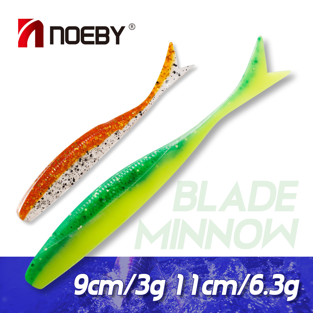 Fishing Lure Blade Bait - Noeby-ソフトシリコンミノールアー,人工餌,ウォブラー,フィッシングギア,フィッシング機器,9cm, 11cm
