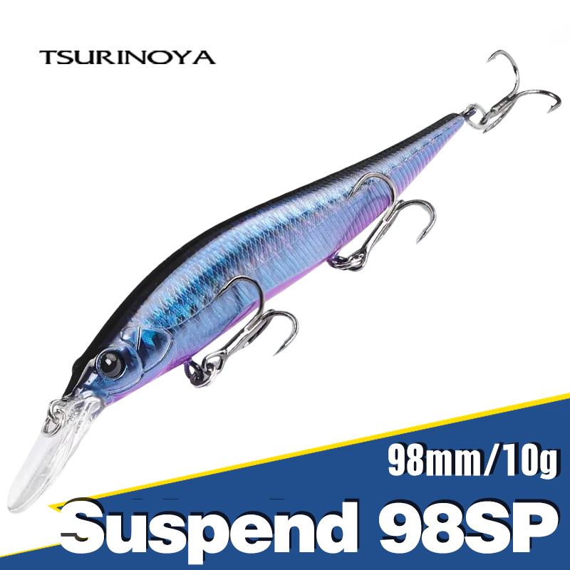 Fishing Lure Swimbait - TSURINOYA サスペンドミノー AURORA 98SP フィッシングルアー 98mm/3.85インチ