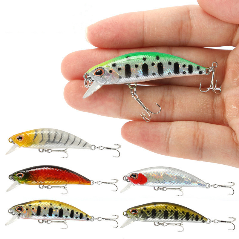 Fishing Lure Jerkbait - ミニシンキングミノーワブラー釣りルアー 5.5 センチメートル 5 グラムトラウト人工プラスチックハード餌ジャークベイトクランクベイト低音釣具