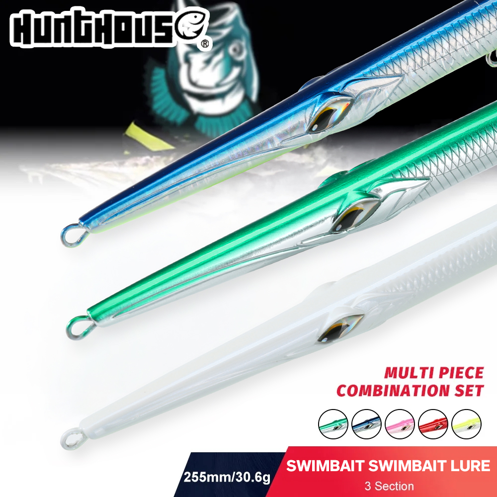 Fishing Lure Popper - Hunthouse 3 個スイムベイト 255 ペンシル釣りルアー 255