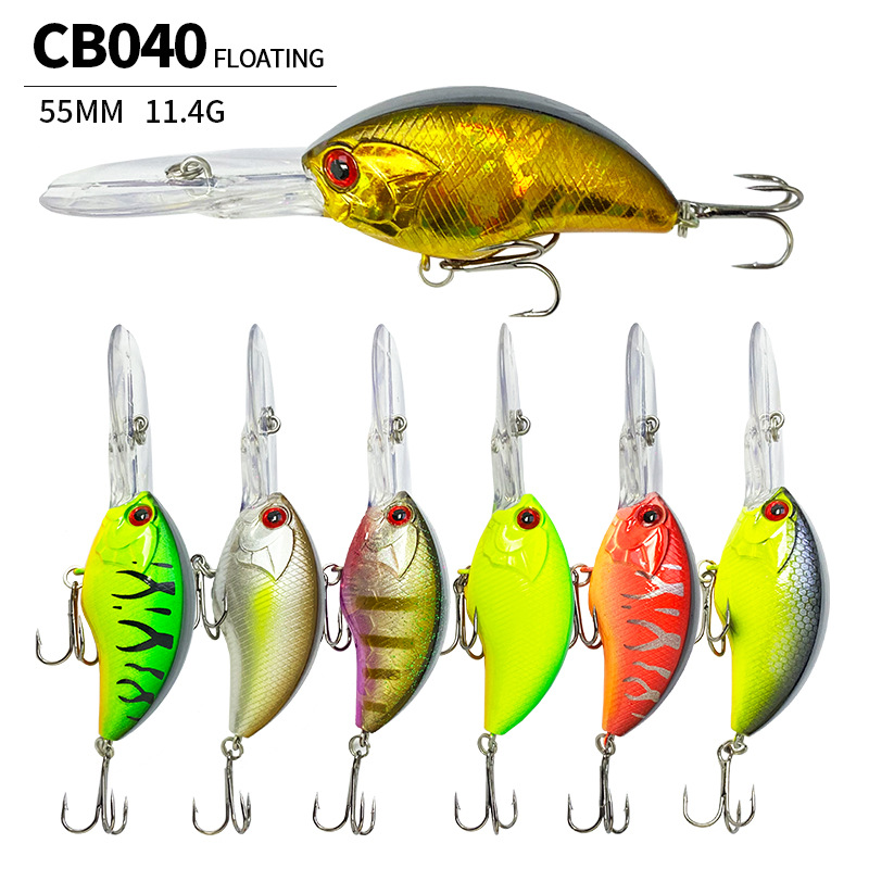 Fishing Lure Jerkbait - 55 ミリメートル 11.4 グラムクランクベイト釣りルアーフローティングペスカジャークベイトパイクイスカ人工餌シーバスパイクスイムベイト釣りアクセサリー
