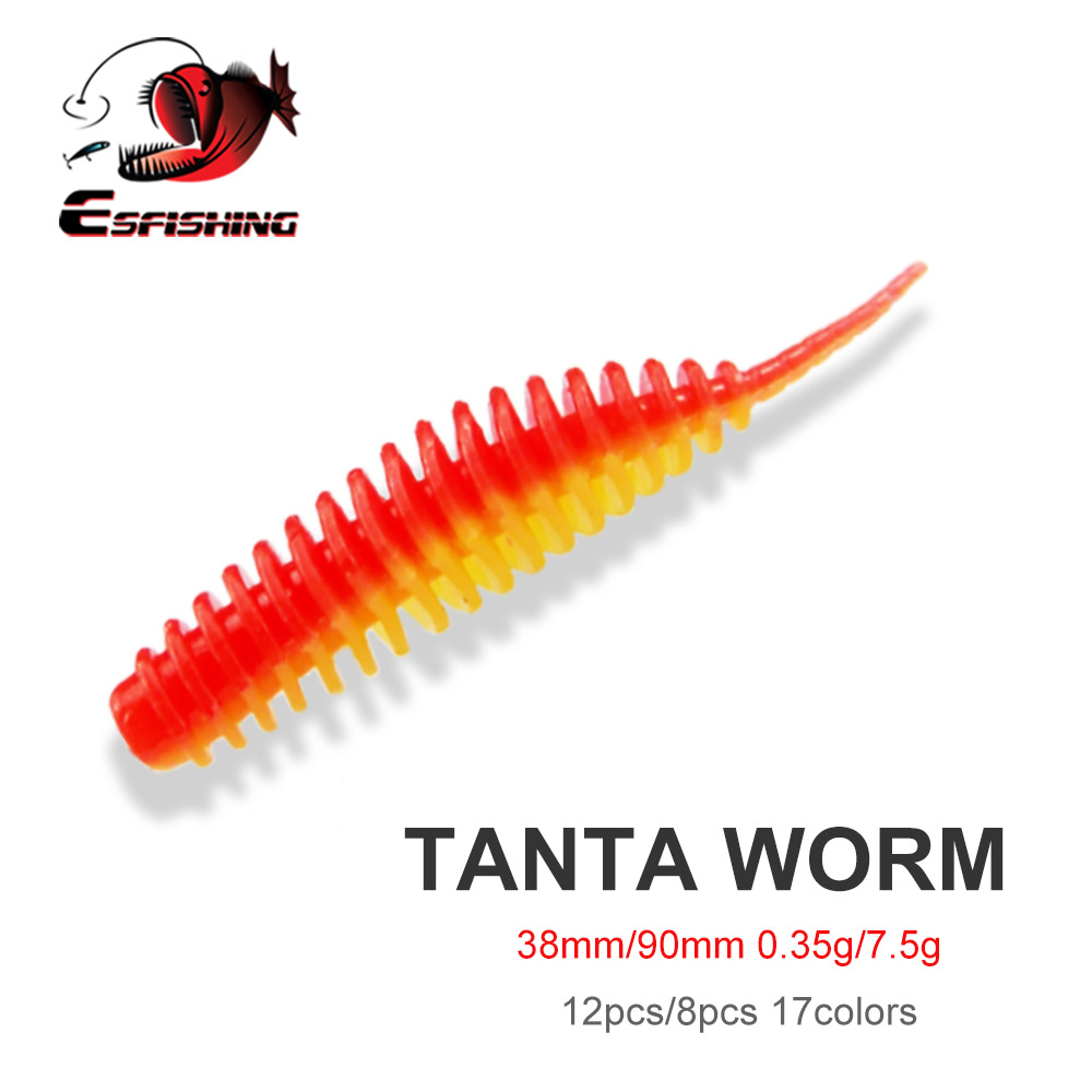 Fishing Lure Soft Plastic - ESFISHING フィッシングワームベイトルアー タンタ 38mm 90mm 0.35g