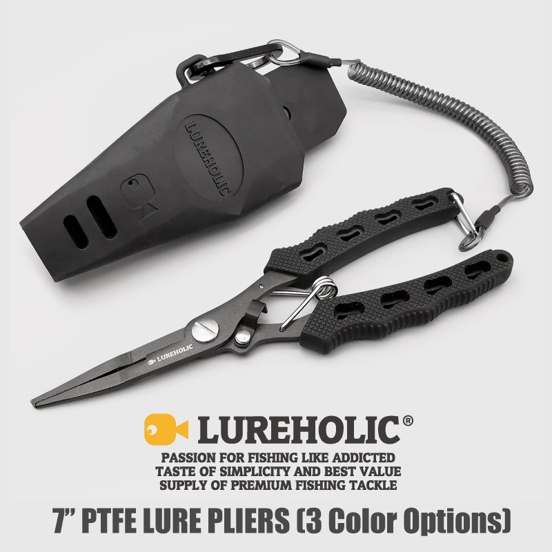 Fishing Lure Accessories - LureHoldic-コーティングされた釣り糸,フック,切断,編組線,柔らかいゴム製シースとストラップ,7インチ,18cm, 72g