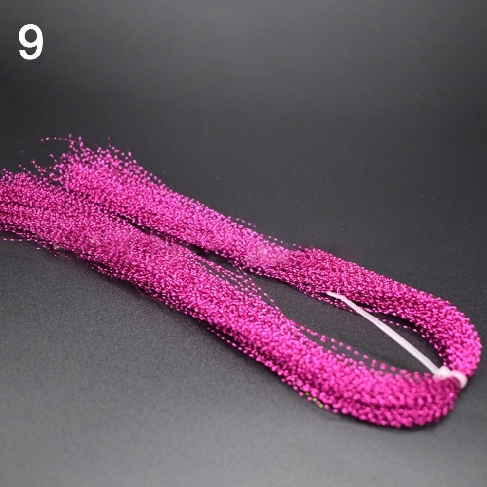 Fishing Lure Jig - 新しいフラッシュフライタイイング素材 釣り道具 スチール製ジグヘッドフック ホログラフィックティンセルスクリュー スクワーミールアー製造材料