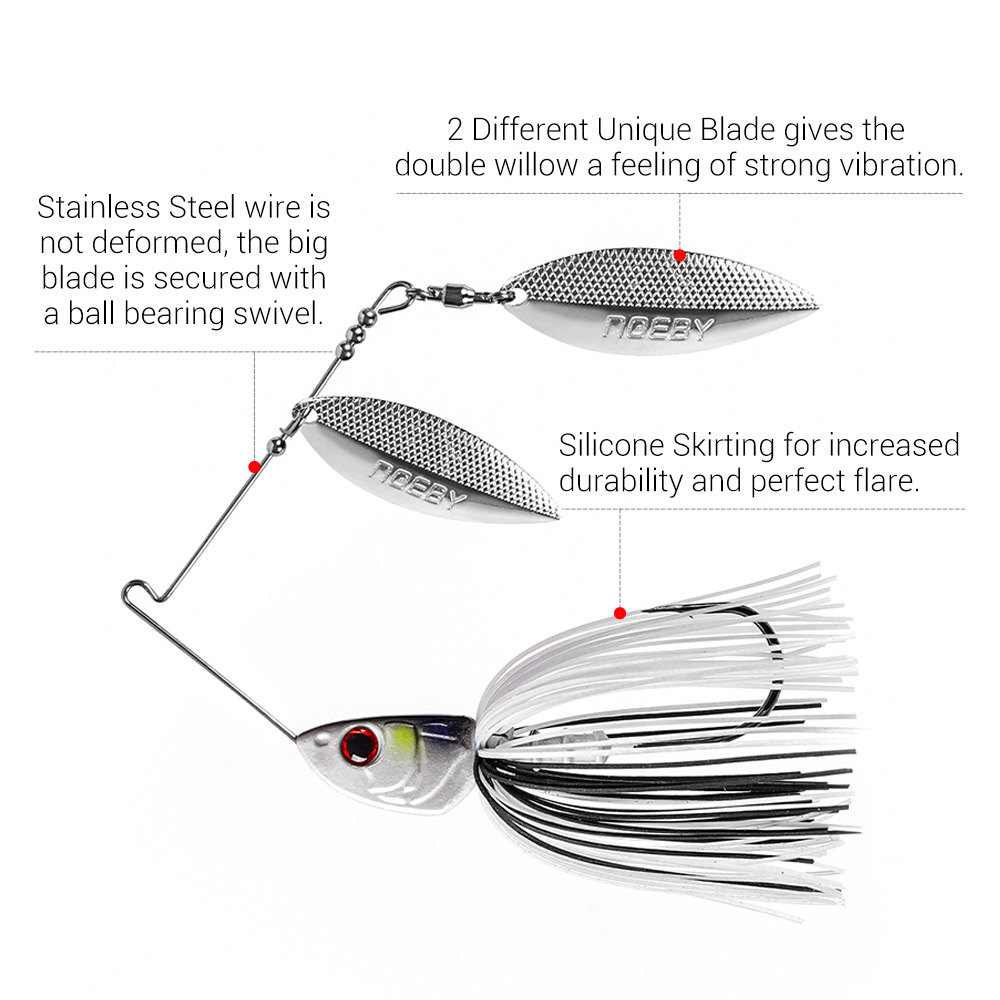 Noby-スピナーベイト10.5g,14g,21g,28g, - Fishing Lure Blade Bait のレビューと価格