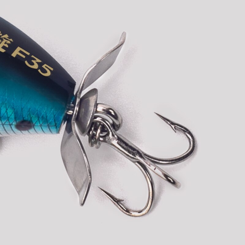 キングダムポッパールアー、プロペラ付き、マス、パイク、バス、 - Fishing Lure Popper のレビューと価格