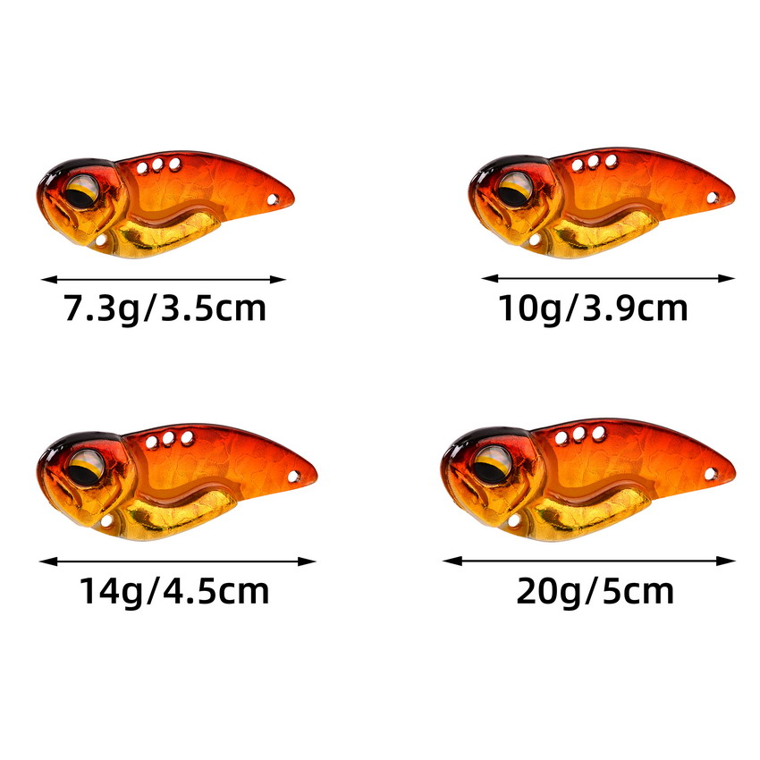 6個入り メタルVIBフィッシングルアー 7.3g 10g  - Fishing Lure Blade Bait のレビューと価格