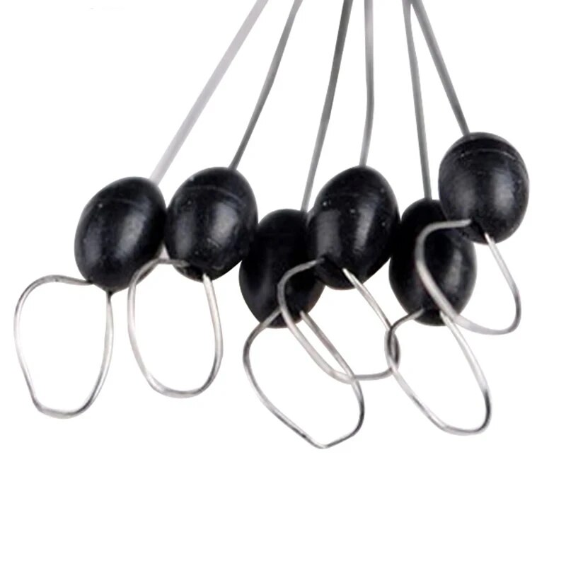 600 個 100 グループセットゴムスペース豆オーバルスト - Fishing Lure Spinner のレビューと価格