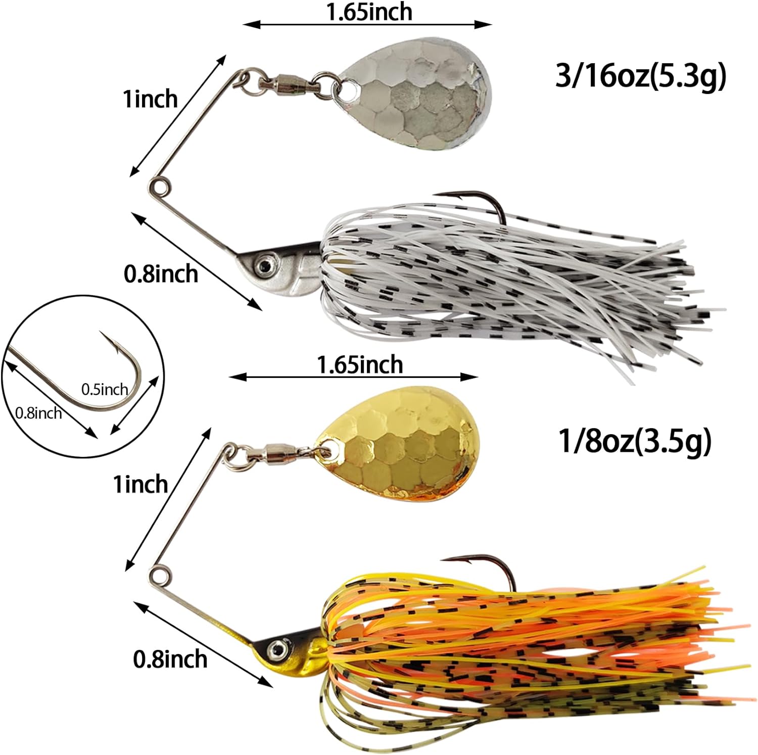 Eupheng-スピナーベイト,スプーン,ワイヤー,バスジグ - Fishing Lure Soft Plastic のレビューと価格
