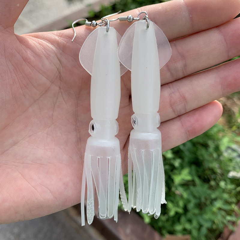 Noctilucence/-女性用のカラフルなイカの形をした - Fishing Lure Soft Plastic のレビューと価格