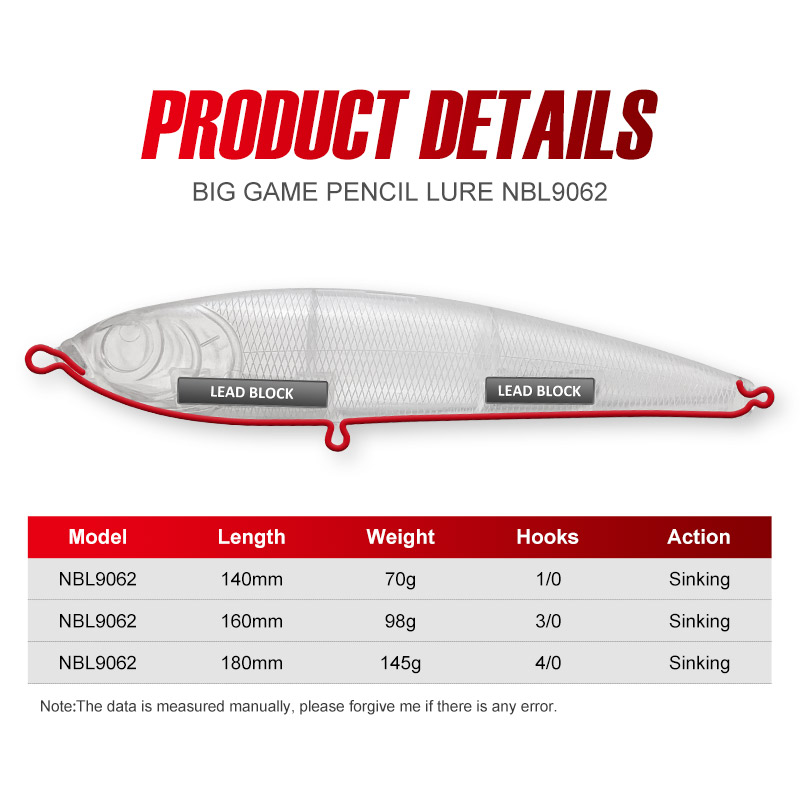 ノエビー ヘビーシンキング スティックベイト ペンシルルアー - Fishing Lure Buzzbait のレビューと価格