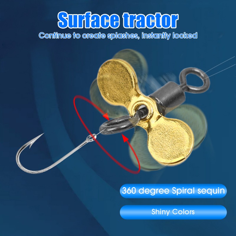 プラグキャスティング釣りプロペラブレードターボプロペラスピナ - Fishing Lure Blade Bait のレビューと価格