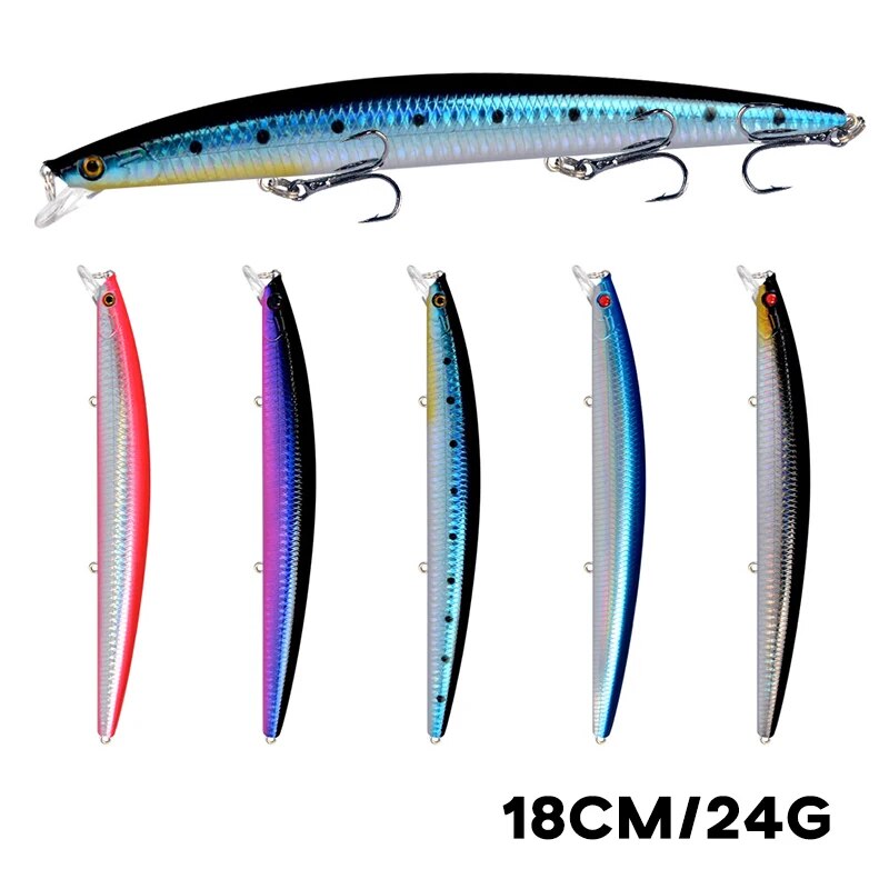 ミノー釣りルアーレーザーハード人工餌 18 センチメートル  - Fishing Lure Crankbait のレビューと価格