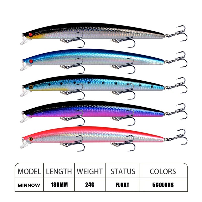 ミノー釣りルアーレーザーハード人工餌 18 センチメートル  - Fishing Lure Crankbait のレビューと価格