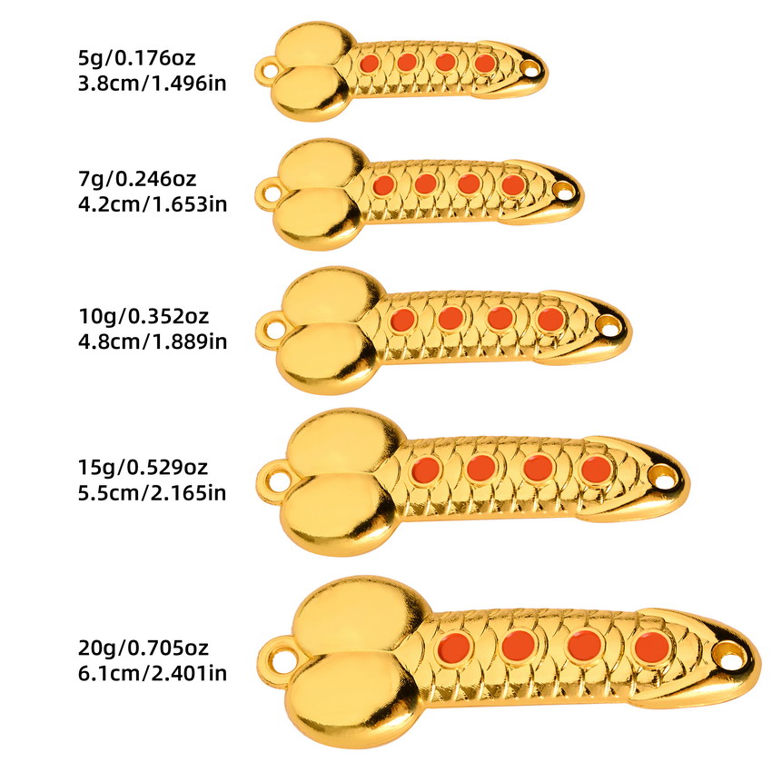スプーンフィッシング用の光沢のある金属製の餌,魚を捕まえるた - Fishing Lure Spinnerbait のレビューと価格