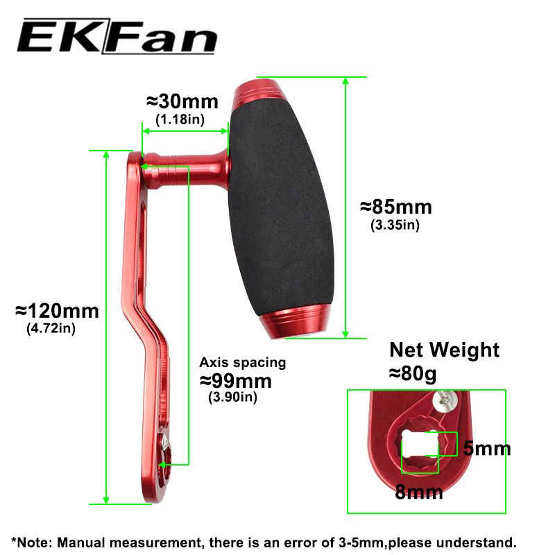 EKFan 120 ミリメートルアルミ合金タイプ T バーハ - Fishing Lure Jig のレビューと価格