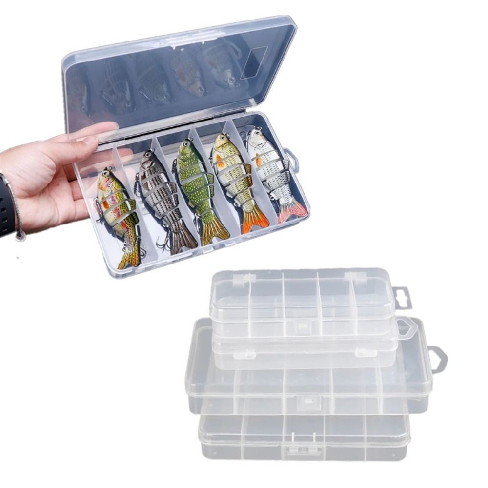 1/3個入り 3サイズのプラスチック製釣り餌、釣り道具箱、透 - Fishing Lure Box のレビューと価格