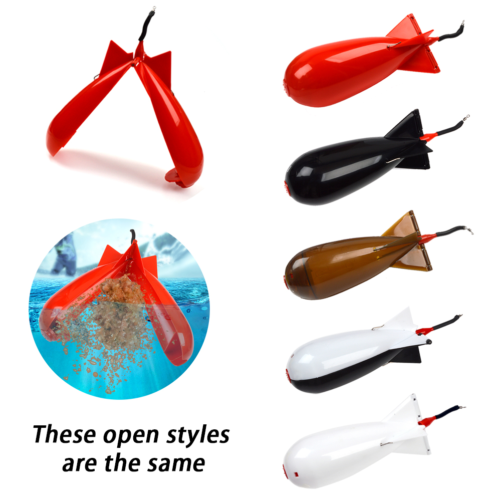 TOLU 釣りロケットフィーダー大小スポッド爆弾フロートルア - Fishing Lure Topwater のレビューと価格