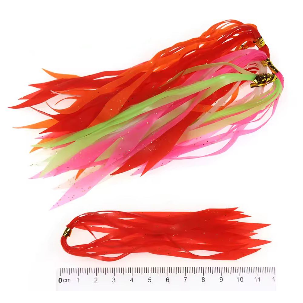 Ellllv 10 個カラフルなシリコーンタコスカートストリ - Fishing Lure Buzzbait のレビューと価格