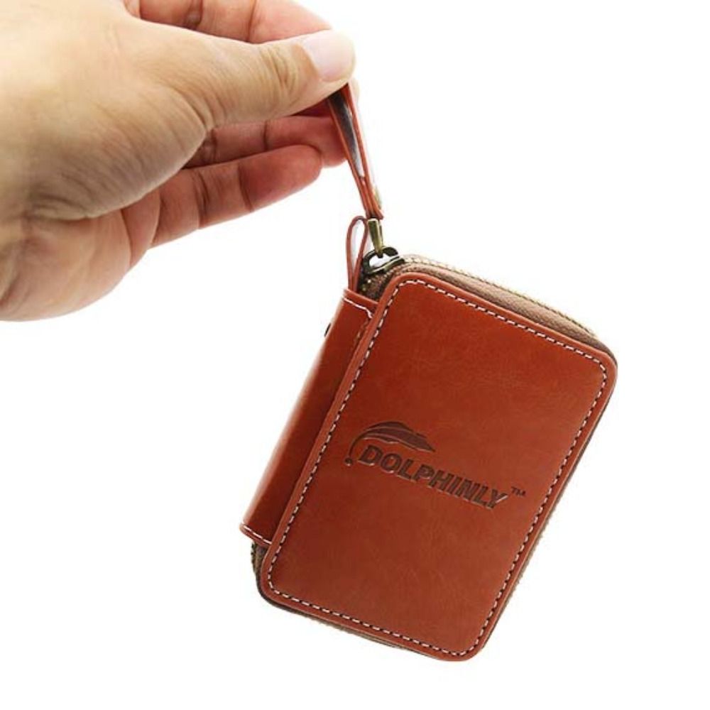 PU レザールアーウォレットバッグルアー収納キャリングケース - Fishing Lure Spinner のレビューと価格