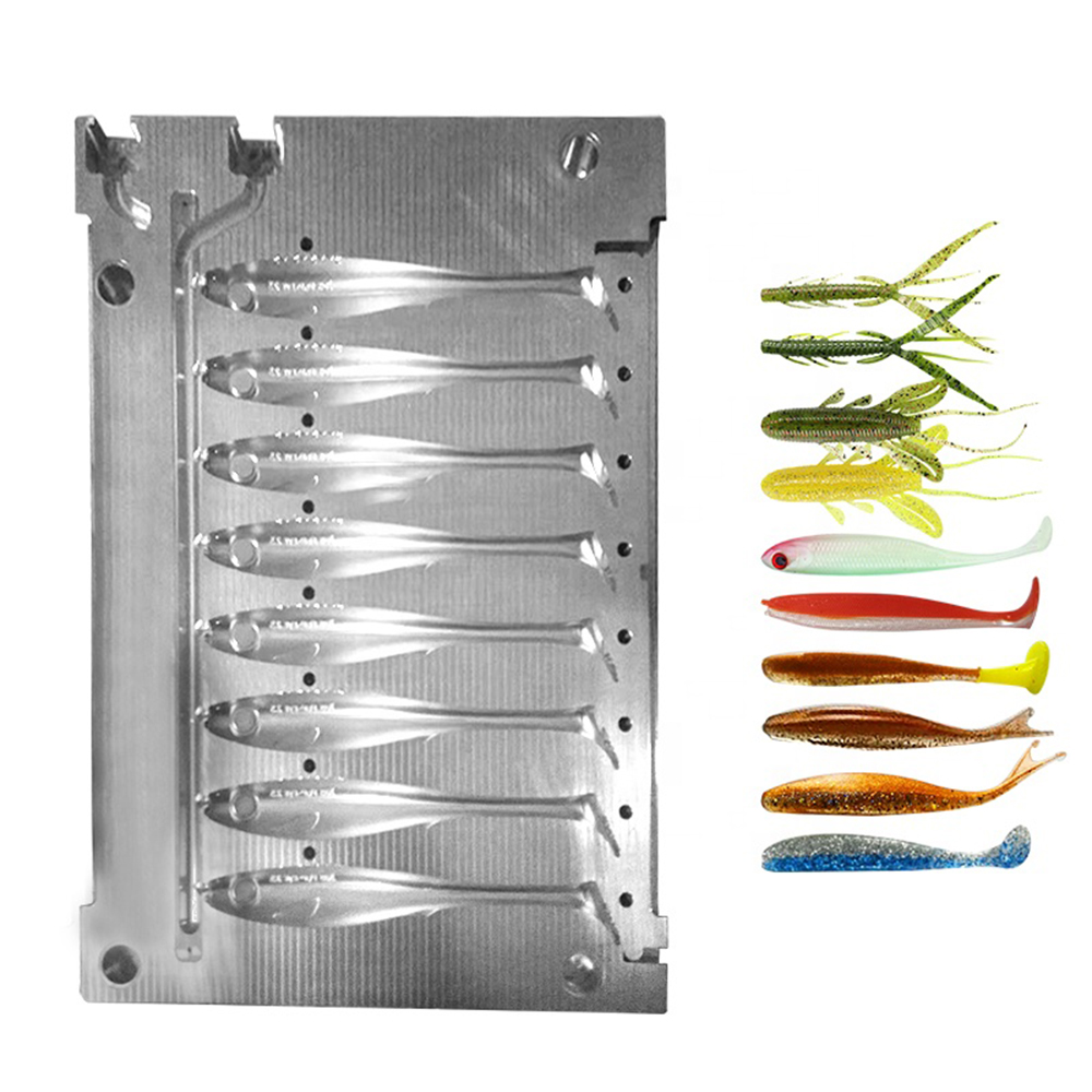 カスタム射出成形ソフトフィッシュルアーモールド イールチュー - Fishing Lure Soft Plastic のレビューと価格