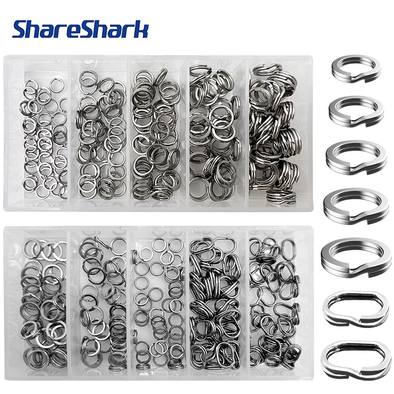 ShareShark 200個/箱 高強度ステンレス製スプリ - Fishing Lure Box のレビューと価格