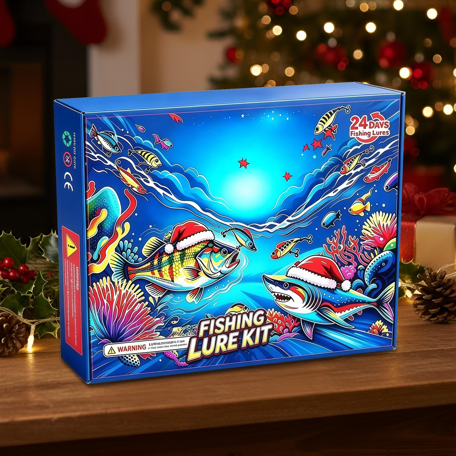2026年クリスマスカウントダウンカレンダー 24日間釣り用 - Fishing Lure Kit のレビューと価格