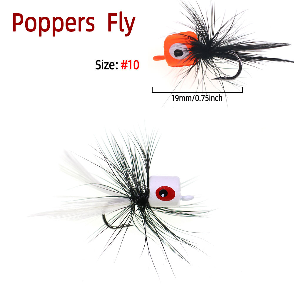 4個入りサイズ # 10個入りバス・パンフィッシュ・ポッパー - Fishing Lure Popper のレビューと価格