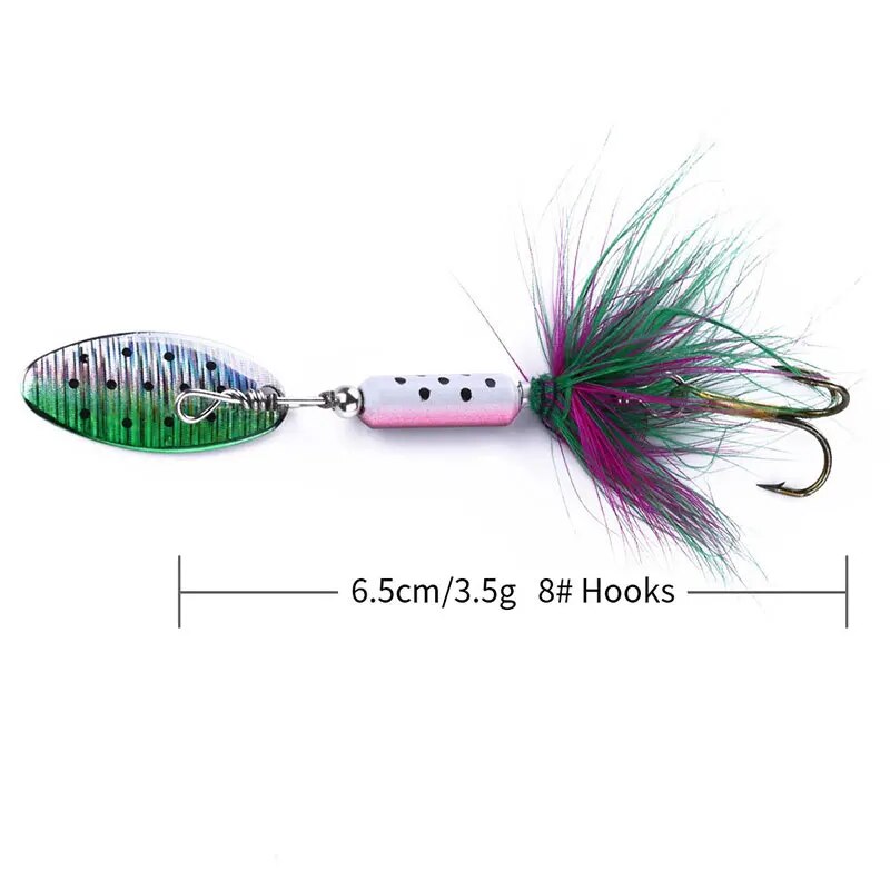金属 VIB ルアー 1 個 3.5 グラムフェザースパンコ - Fishing Lure Spoon のレビューと価格