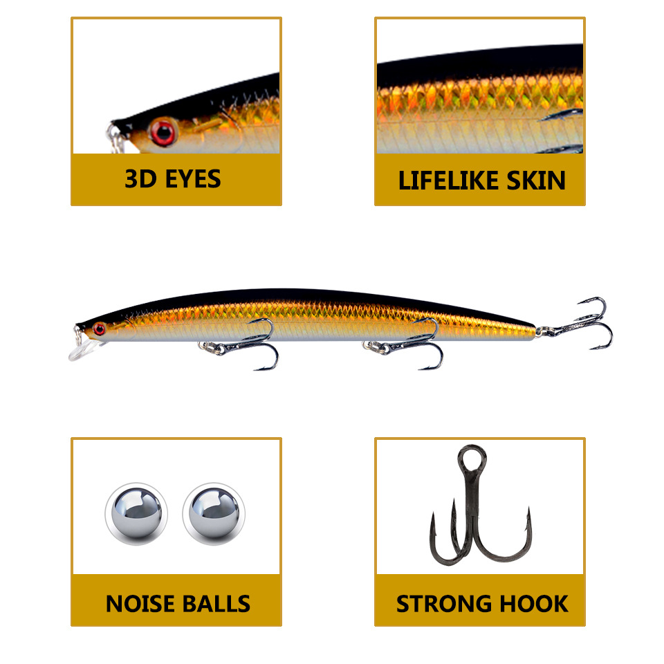 18cm 24g ミノー釣り用ルアー レーザー クランクベイ - Fishing Lure Crankbait のレビューと価格