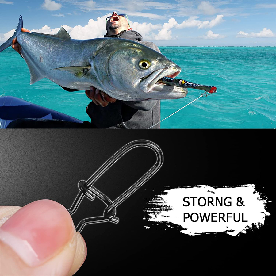 50 個クランクベイトスナップステンレス鋼デュオロックルアー - Fishing Lure Crankbait のレビューと価格