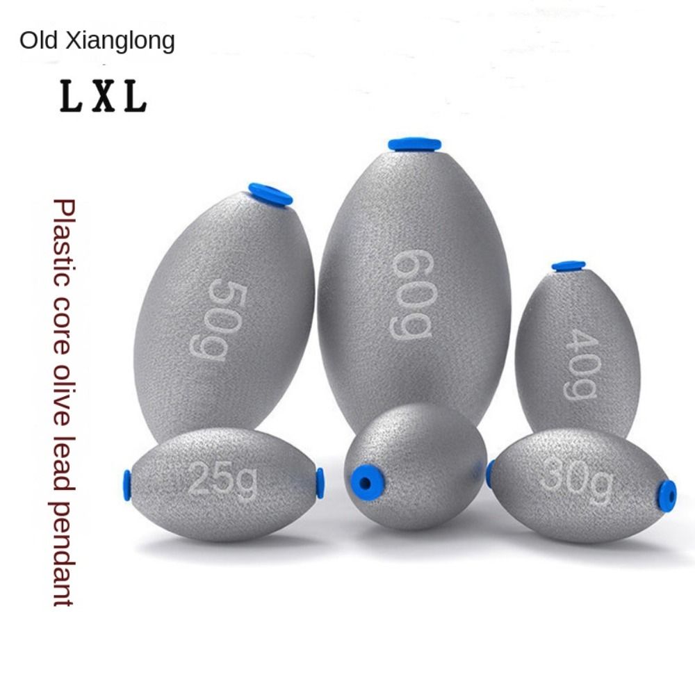 プラスチックプラグ付きオリーブ型釣りリード、中空ルアー重量、 - Fishing Lure Accessories のレビューと価格