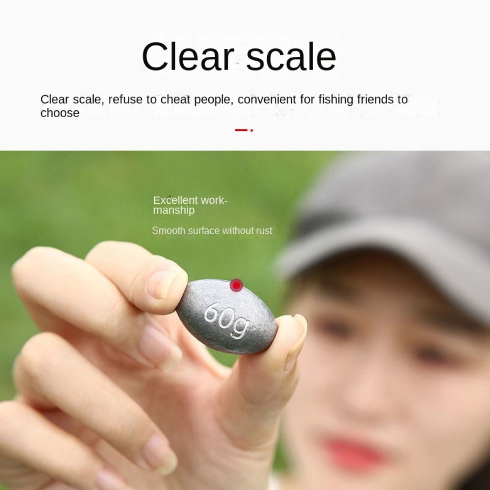 プラスチックプラグ付きオリーブ型釣りリード、中空ルアー重量、 - Fishing Lure Accessories のレビューと価格