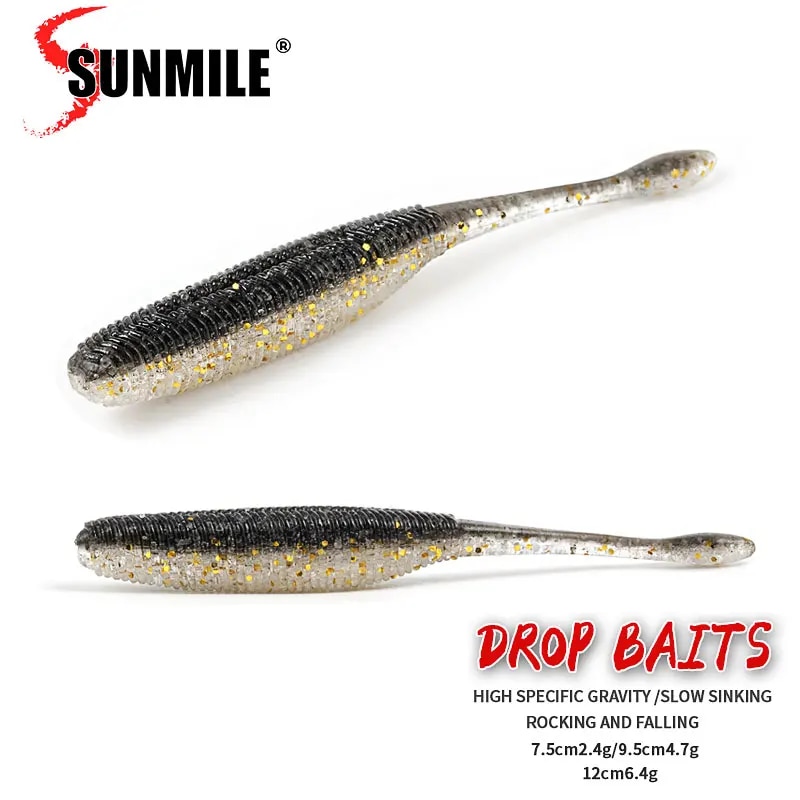 SUNMILE 釣りルアードロップソフト餌 7.5/9.5/ - Fishing Lure Swimbait のレビューと価格