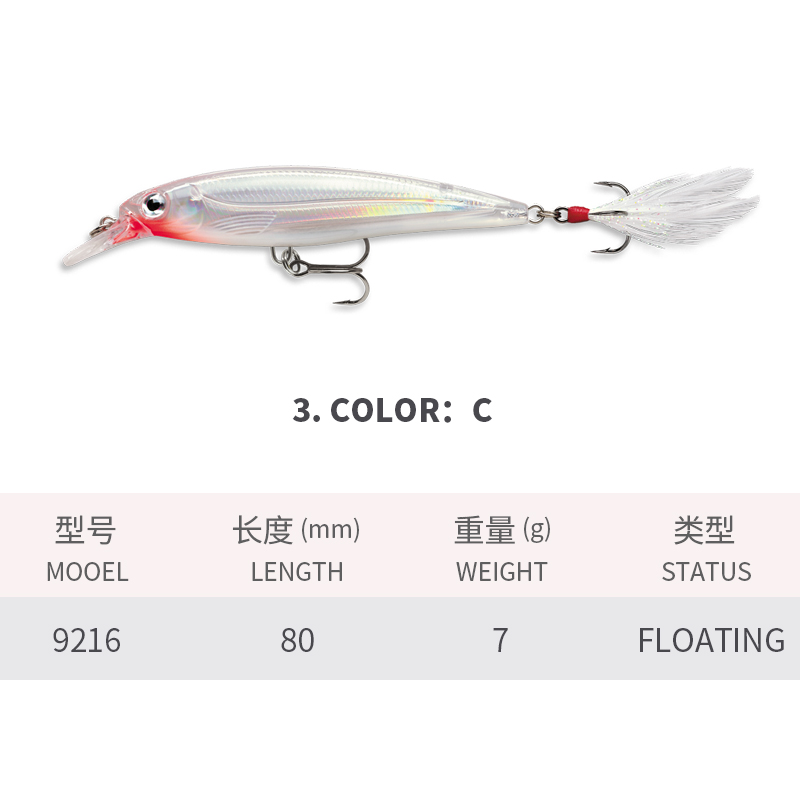釣り用の人工ハードベイト,魚を捕まえるためのルアー,ミノー用 - Fishing Lure Jerkbait のレビューと価格