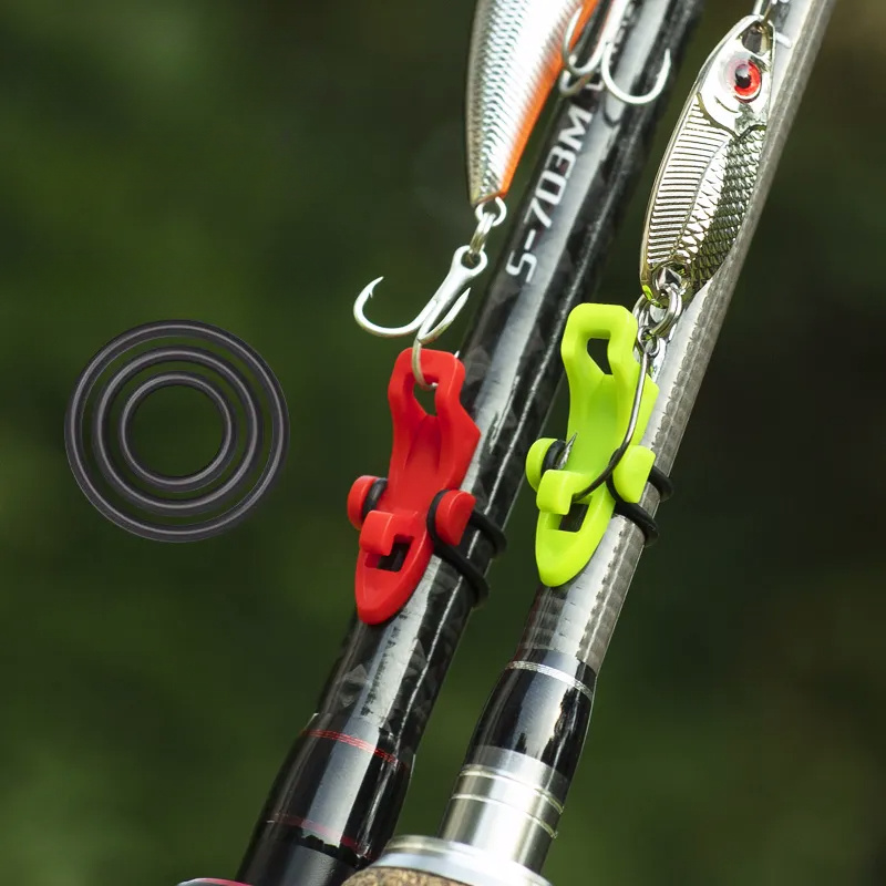5 個釣り竿ポールフックキーパールアーベイトホルダールアーア - Fishing Lure Jig のレビューと価格
