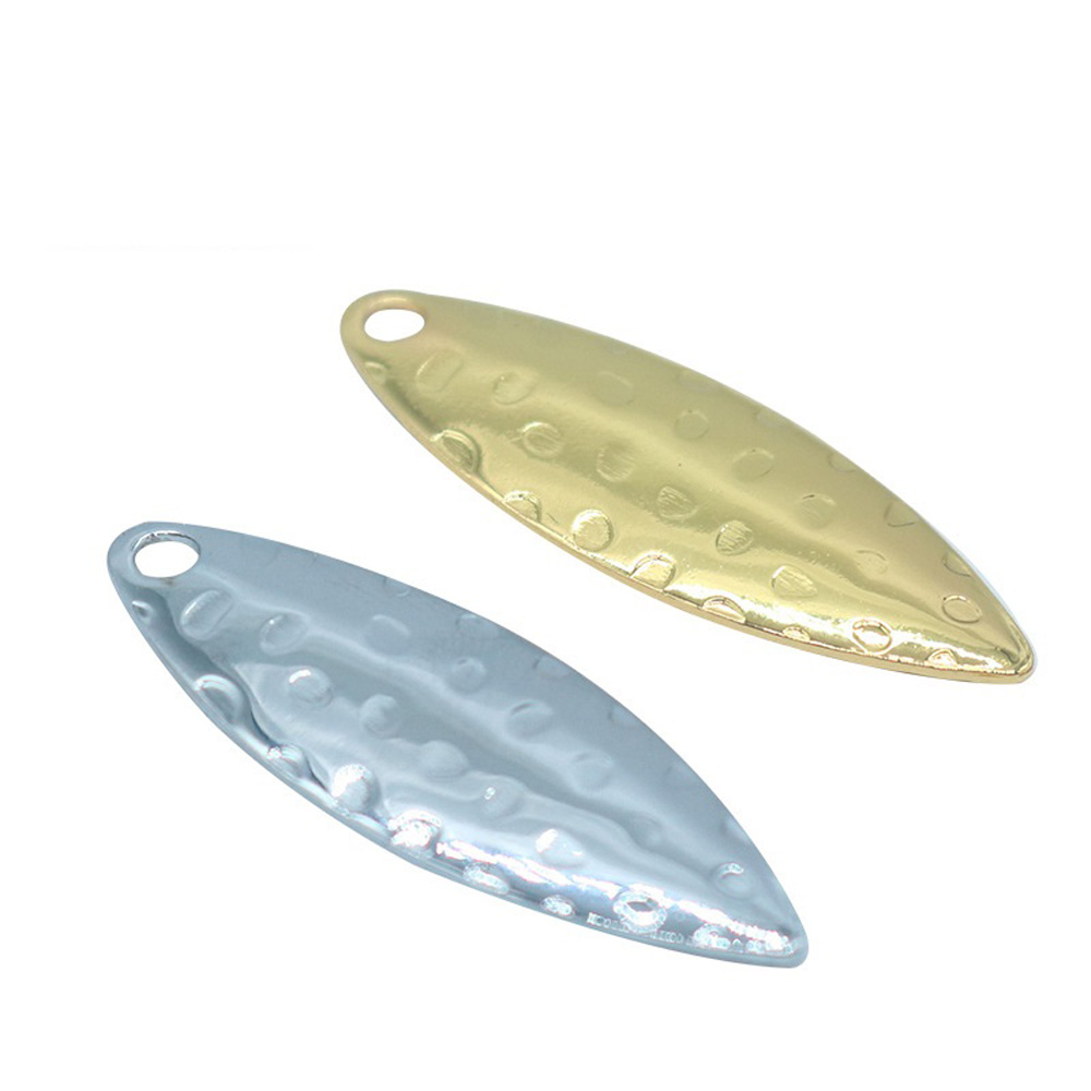 10 ピース/ロット柳の葉スパンコールピット表面 DIY ノ - Fishing Lure Spinner のレビューと価格
