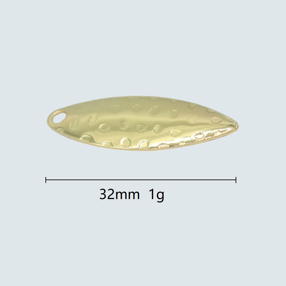 10 ピース/ロット柳の葉スパンコールピット表面 DIY ノ - Fishing Lure Spinner のレビューと価格