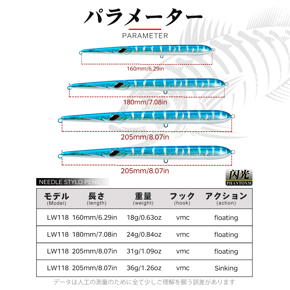 ハントハウス ニードルフィッシング ルアー ロングキャスティ - Fishing Lure Topwater のレビューと価格