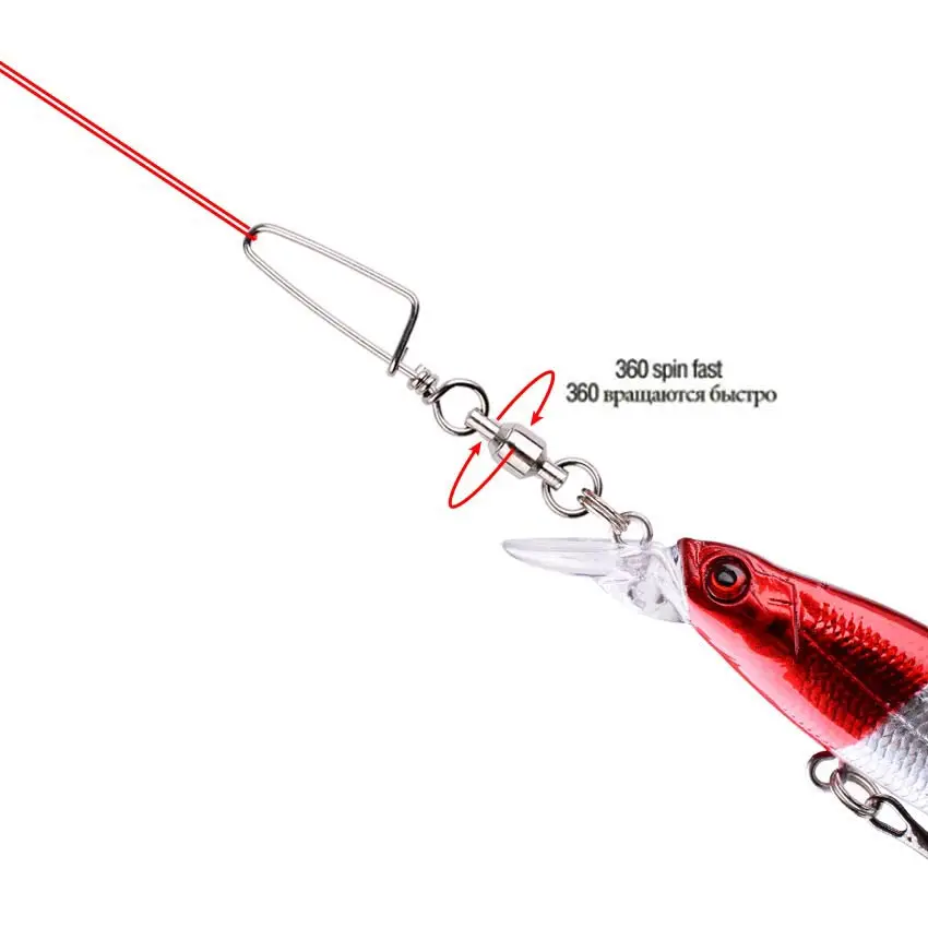 50個 フィッシングボールベアリングスイベル コーストロック - Fishing Lure Box のレビューと価格