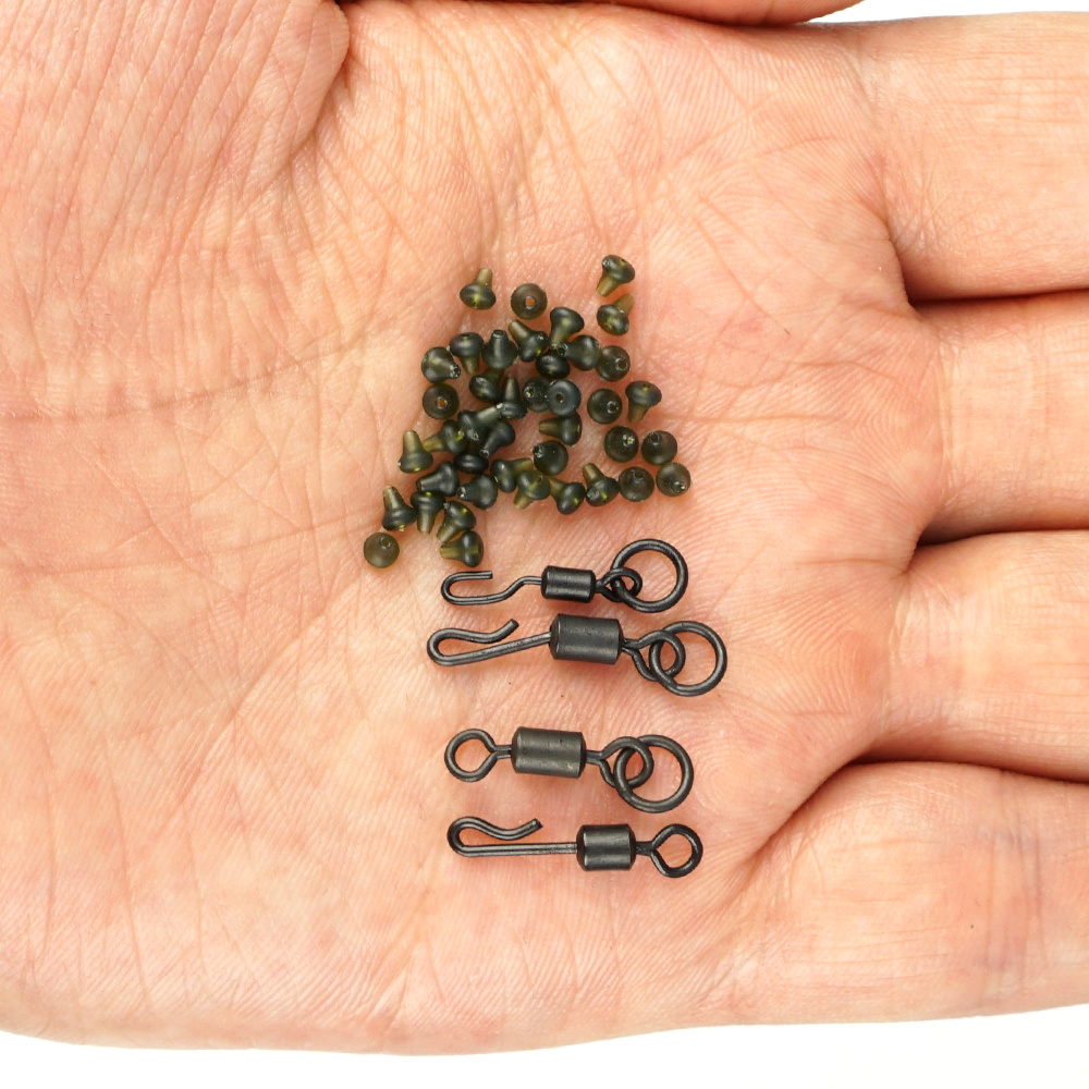 ヒリシ 70個入り 鯉釣り用ベイトスクリューフックストッパー - Fishing Lure Spinner のレビューと価格