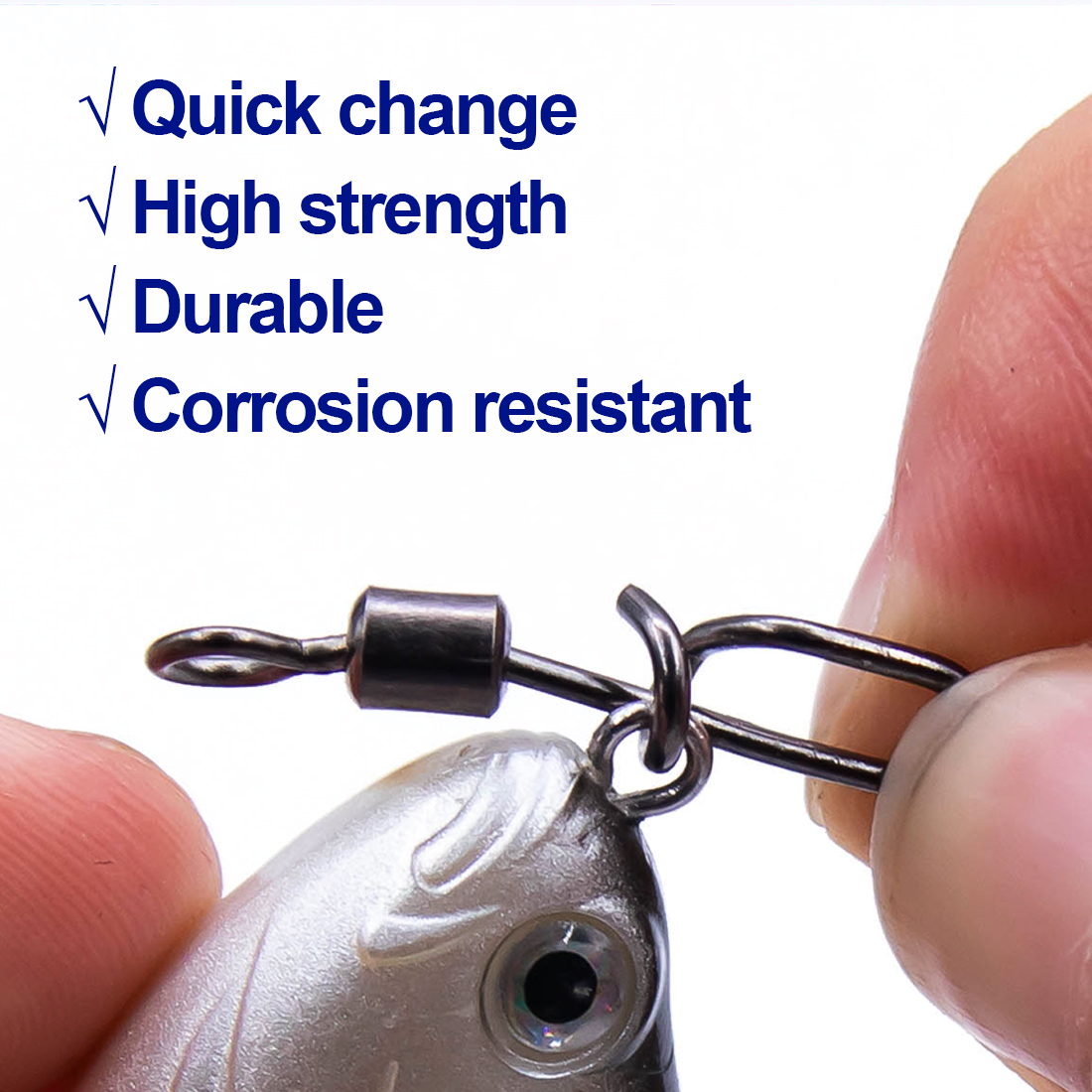 FishTrip 釣りスイベル スナップ T 字型スナップ  - Fishing Lure Accessories のレビューと価格