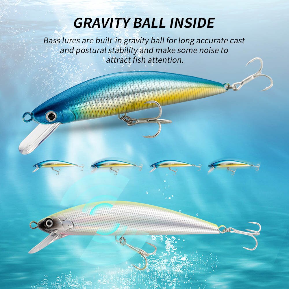 釣りルアー沈下ミノー13cm 15cm 40g 60g重量シ - Fishing Lure Jerkbait のレビューと価格