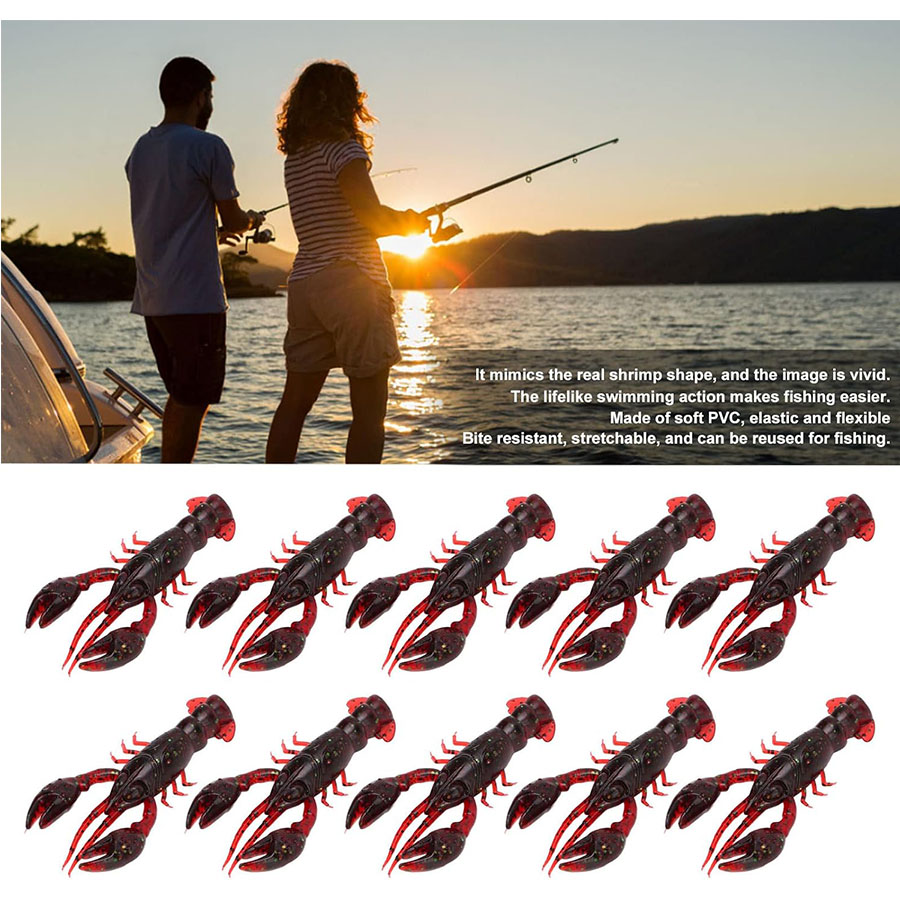 20 個ザリガニ人工餌エビロブスター爪ルアーバストラウトパイ - Fishing Lure Soft Plastic のレビューと価格